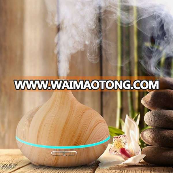 big capacity 300ml wood grain electric ultrasonic aroma essential oil diffuser with competitive price